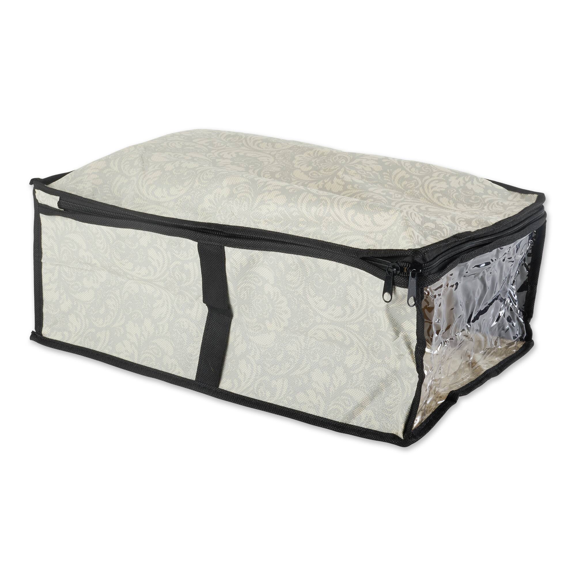 DII® Damask Under-The-Bed Shoes Soft Storage Set, 2ct.